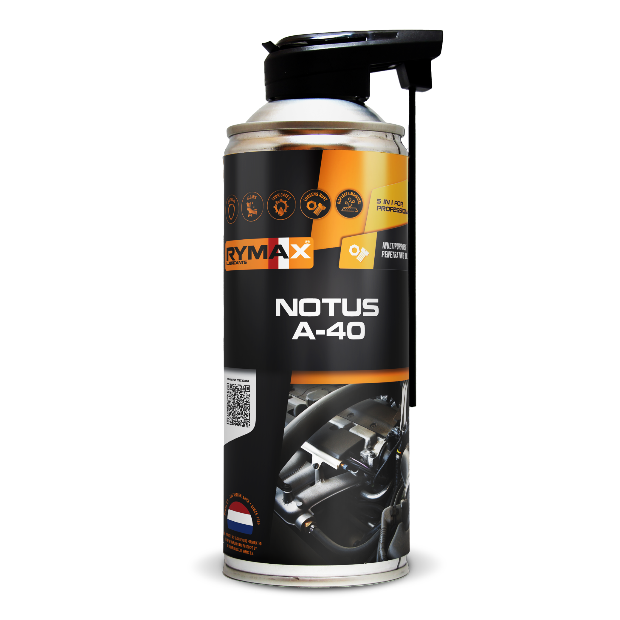 Rymax Notus A40 penetrating spray rust remover and lubricant anti-corrosion in 400ml aerosol South Africa