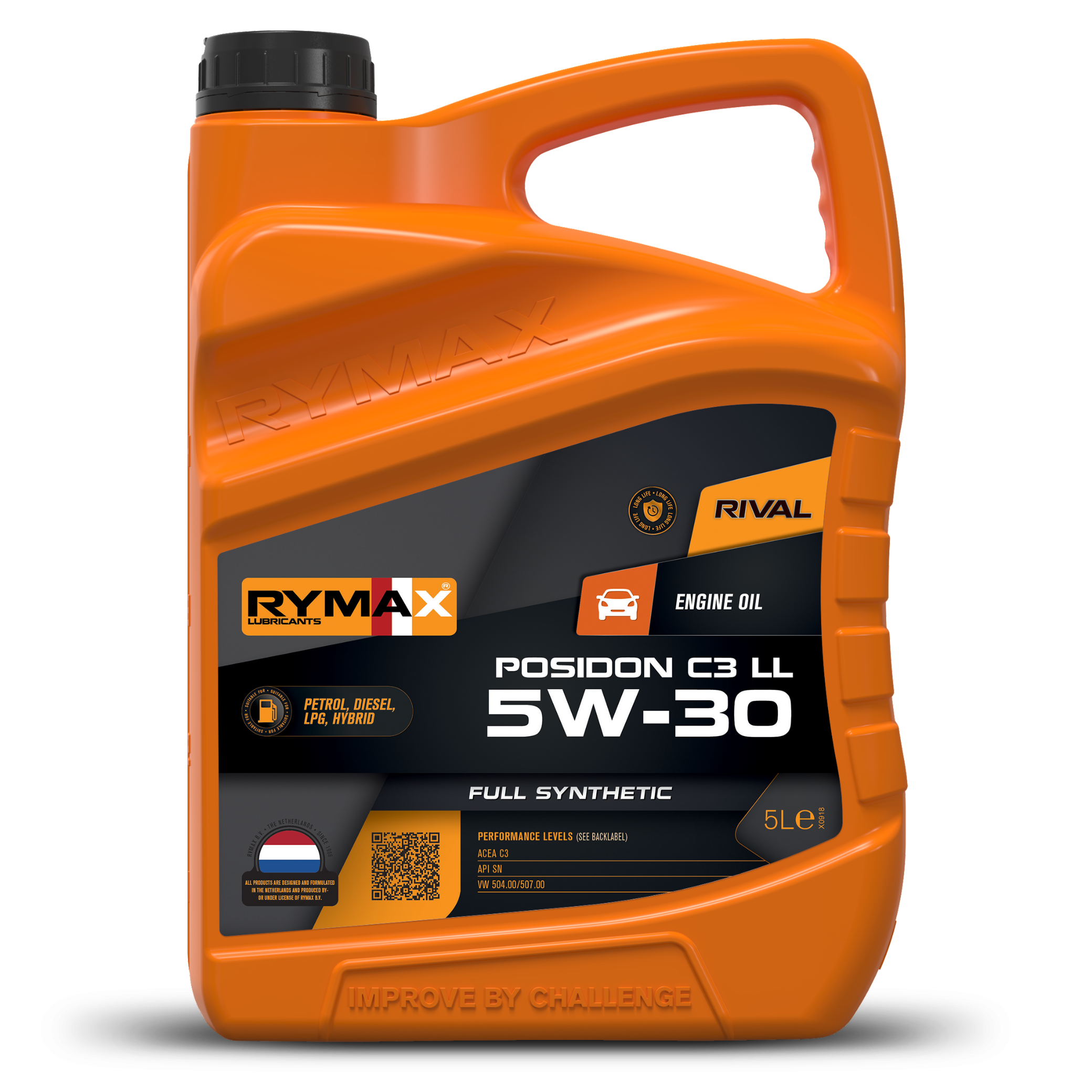 Rymax Posidon C3 LL Rival 5W-30 - Full Synthetic Long-Life Engine Oil
